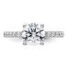 Platinum Certified 2.07ctw Round Lab Grown VS/SI FGH Dia Complete Engagemen