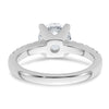 Platinum Certified 2.07ctw Round Lab Grown VS/SI FGH Dia Complete Engagemen