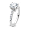 Platinum Certified 2.07ctw Round Lab Grown VS/SI FGH Dia Complete Engagemen