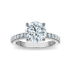 14kw Lab Grown VS/SI+ G+ Dia Round Semi-mount Engagement Ring