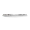 14k White Gold Diamond Wedding Band, 'C' quality dias