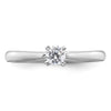 Gold Round Diamond Solitaire Rings