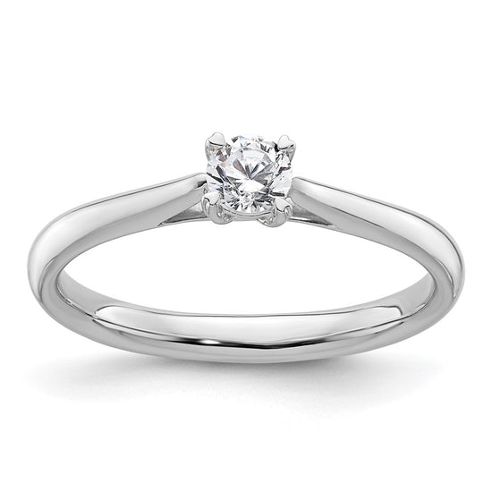 Gold Round Diamond Solitaire Rings