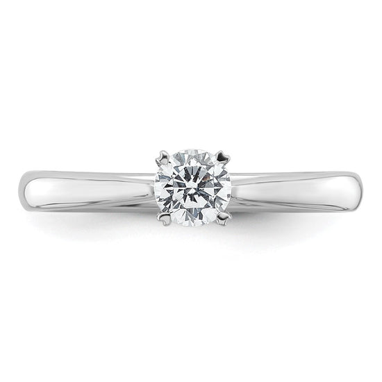 Gold Round Diamond Solitaire Rings