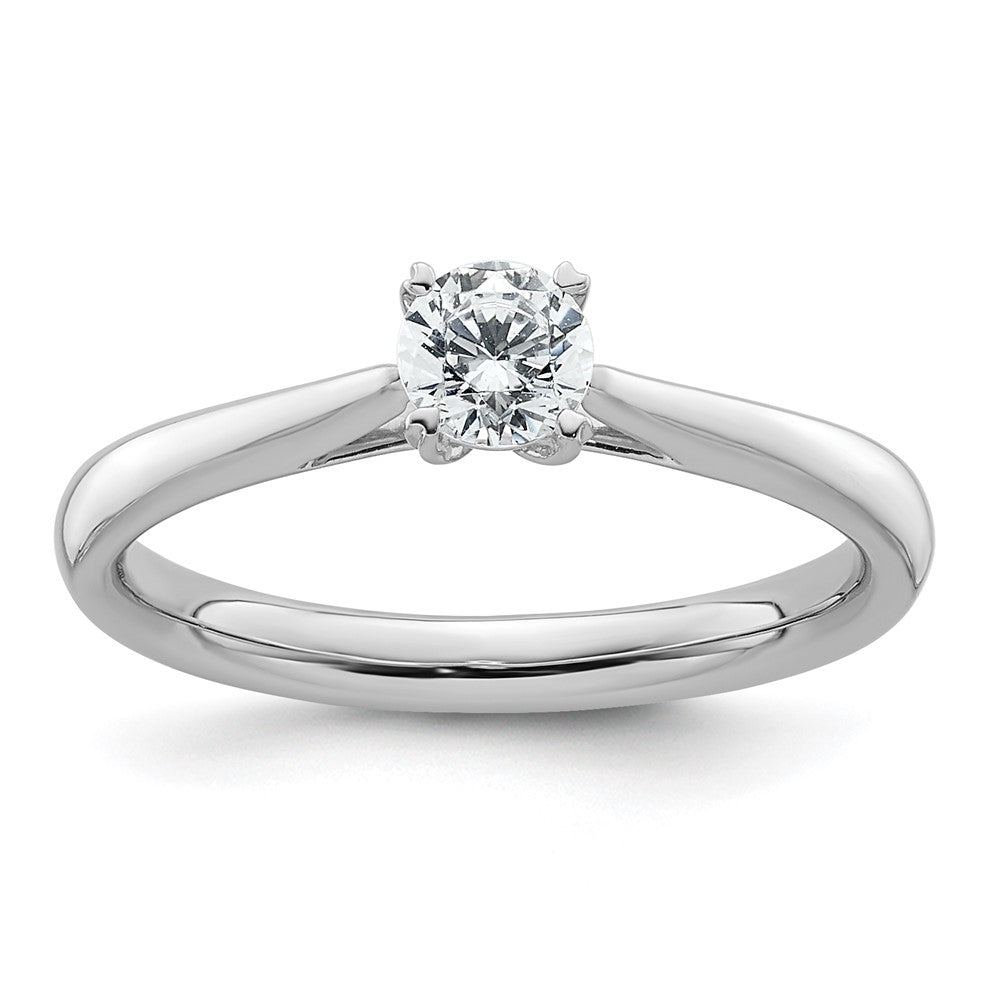 Gold Round Diamond Solitaire Rings