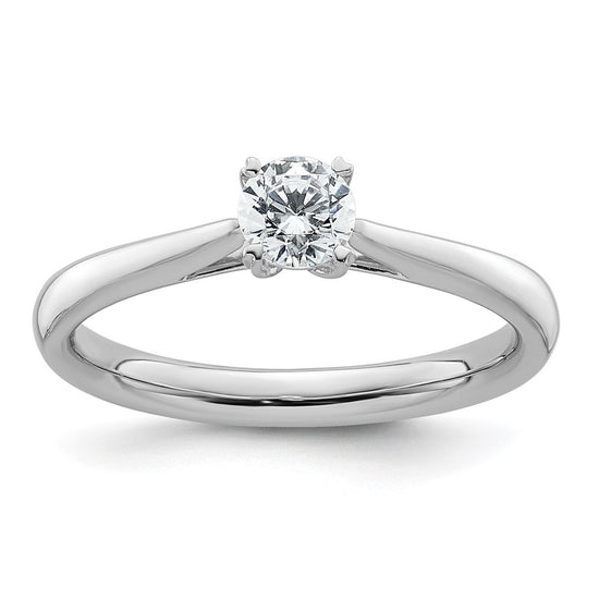 Gold Round Diamond Solitaire Rings