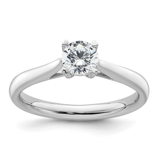 Gold Round Diamond Solitaire Rings