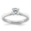 Gold Round Diamond Solitaire Rings