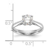Gold Round Diamond Solitaire Rings