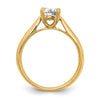 Gold Round Diamond Solitaire Rings