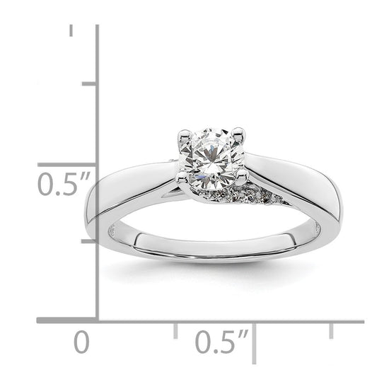Diamond Solitaire Semi-Mount Engagement Rings
