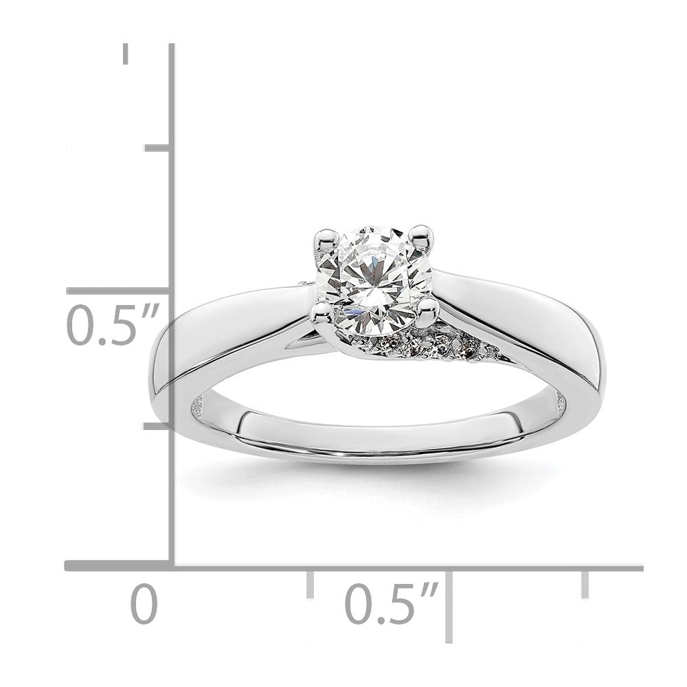 Diamond Solitaire Semi-Mount Engagement Rings