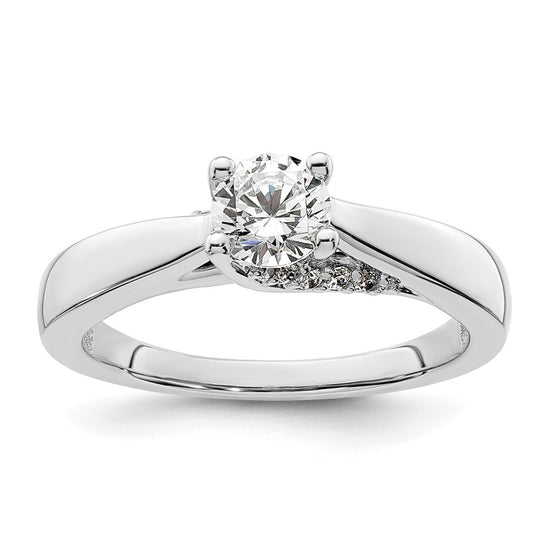 Diamond Solitaire Semi-Mount Engagement Rings