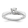 Diamond Solitaire Semi-Mount Engagement Rings
