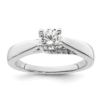Diamond Solitaire Semi-Mount Engagement Rings