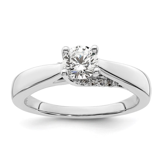 Diamond Solitaire Semi-Mount Engagement Rings