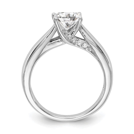 Diamond Solitaire Semi-Mount Engagement Rings