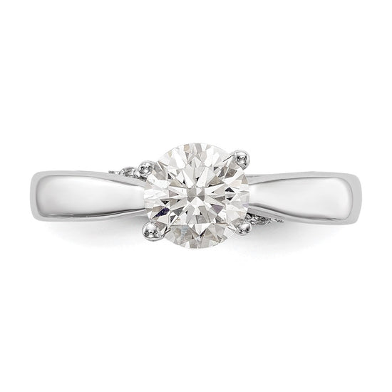 Diamond Solitaire Semi-Mount Engagement Rings