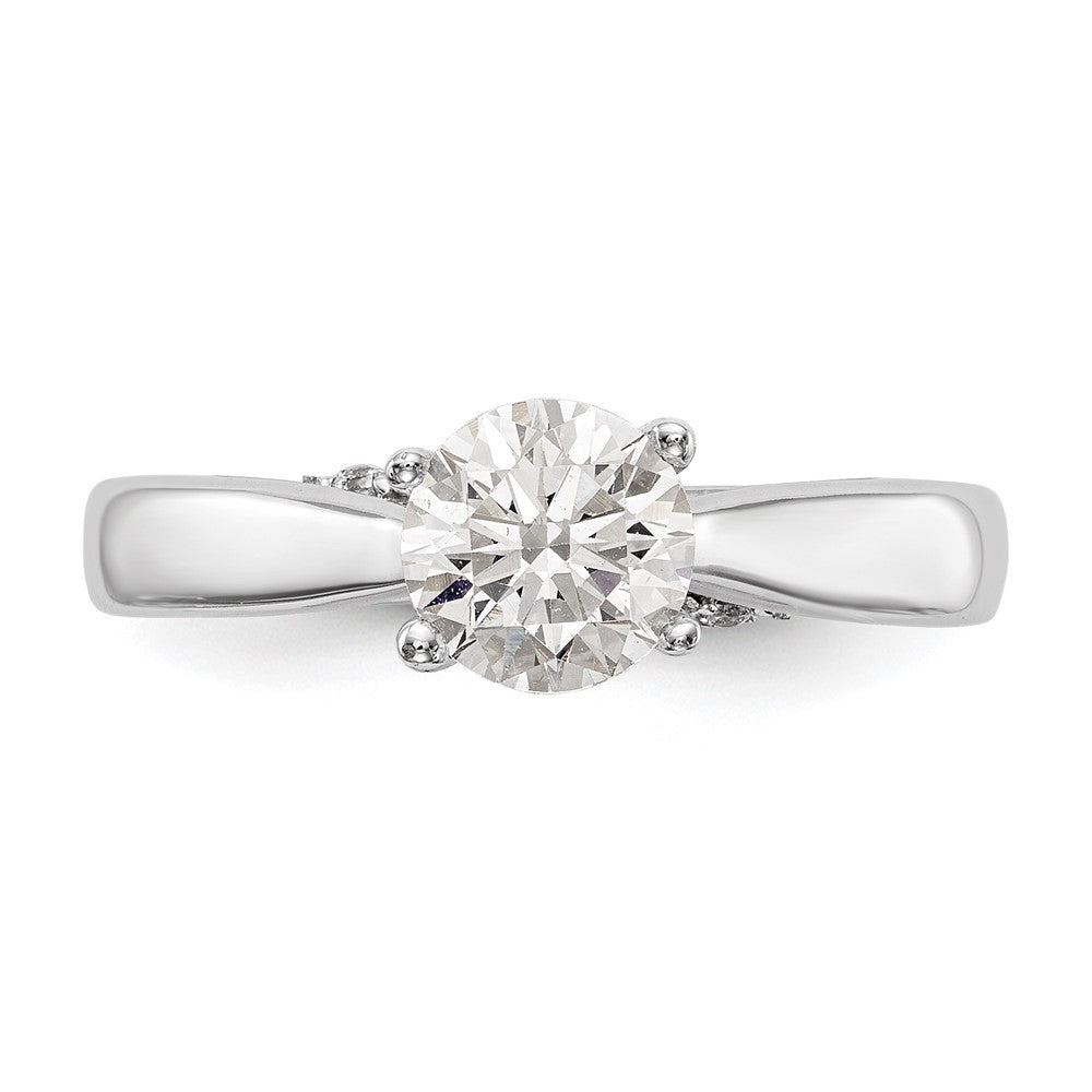 Diamond Solitaire Semi-Mount Engagement Rings