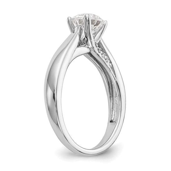 Diamond Solitaire Semi-Mount Engagement Rings