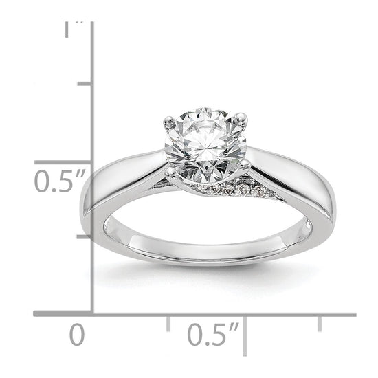 Diamond Solitaire Semi-Mount Engagement Rings
