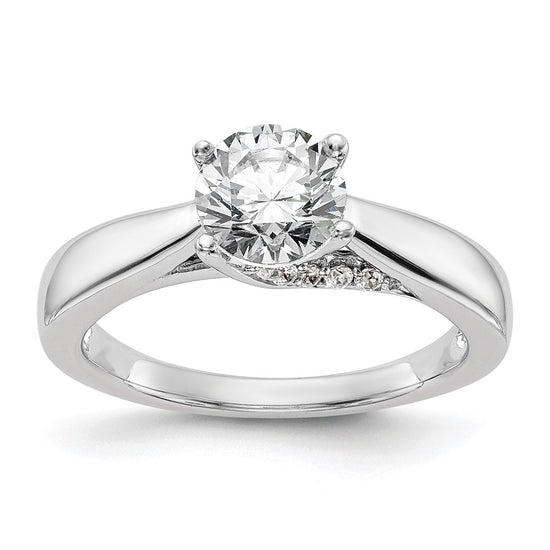 Diamond Solitaire Semi-Mount Engagement Rings