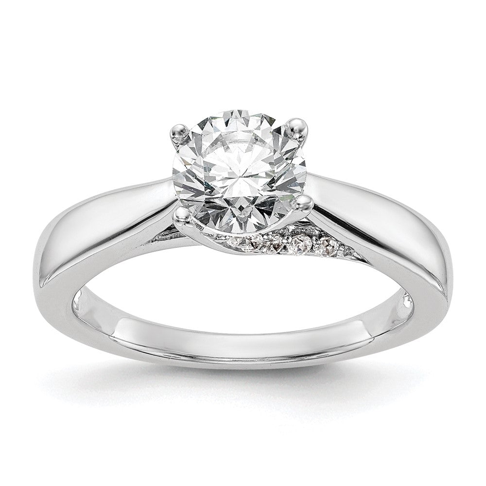 Diamond Solitaire Semi-Mount Engagement Rings