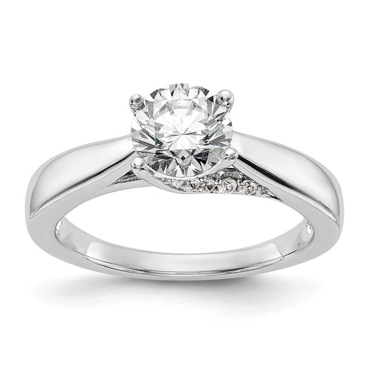 Diamond Solitaire Semi-Mount Engagement Rings