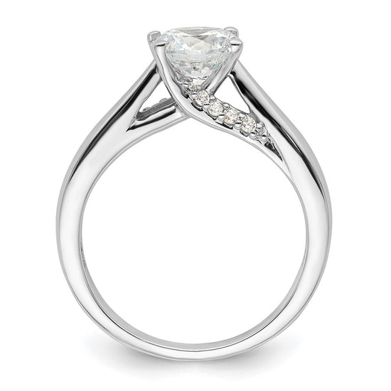 Diamond Solitaire Semi-Mount Engagement Rings