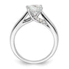 Diamond Solitaire Semi-Mount Engagement Rings