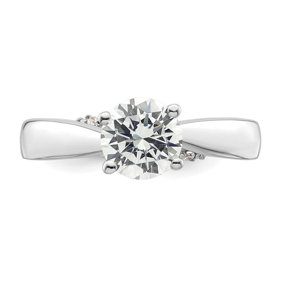 Diamond Solitaire Semi-Mount Engagement Rings