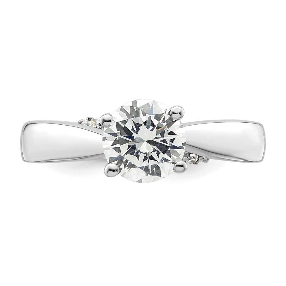 Diamond Solitaire Semi-Mount Engagement Rings
