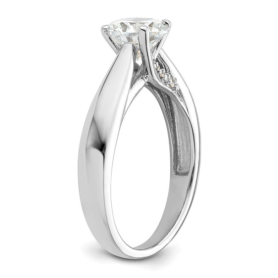 Diamond Solitaire Semi-Mount Engagement Rings
