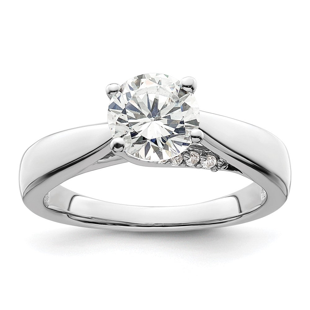 Diamond Solitaire Semi-Mount Engagement Rings