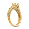 14k Yellow Gold 1.25 carat (7.00 mm) 6-Prong Vintage Round Solitaire Engagement Ring Mounting