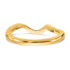 14k Yellow Gold 1/5 carat Diamond Contoured Complete Wedding Band