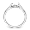 Peg Set Diamond Semi-mount Engagement Rings
