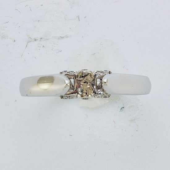 Peg Set Diamond Semi-mount Engagement Rings