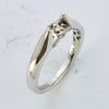 Peg Set Diamond Semi-mount Engagement Rings