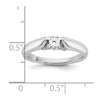 Peg Set Diamond Semi-mount Engagement Rings