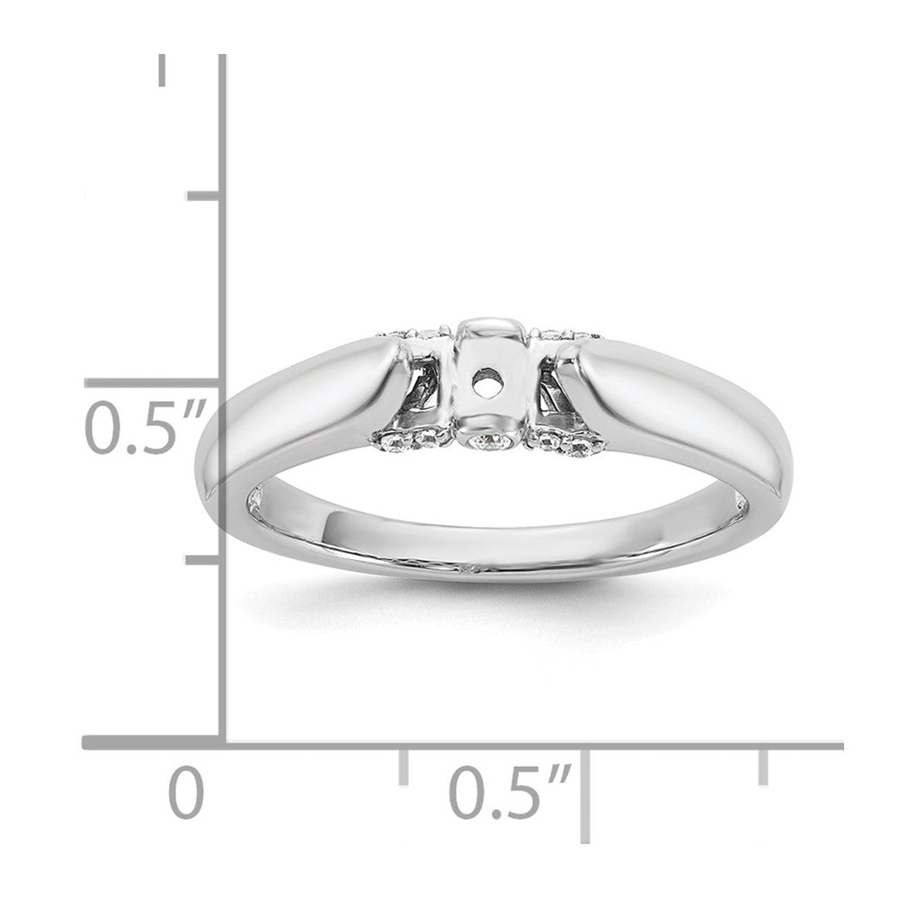 Peg Set Diamond Semi-mount Engagement Rings