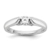 Peg Set Diamond Semi-mount Engagement Rings