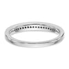14k White Gold 1/8 carat Diamond Complete Wedding Band