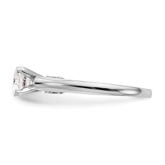 Peg Set Diamond Semi-mount Engagement Rings