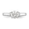 Peg Set Diamond Semi-mount Engagement Rings