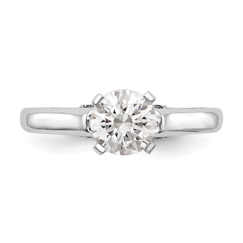 Peg Set Diamond Semi-mount Engagement Rings