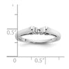 Peg Set Diamond Semi-mount Engagement Rings