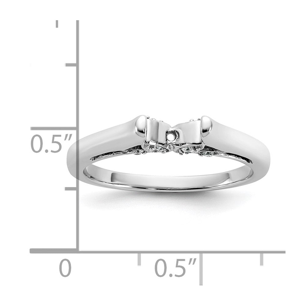 Peg Set Diamond Semi-mount Engagement Rings