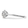Round Halo Diamond Semi-mount Engagement Ring