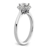Round Halo Diamond Semi-mount Engagement Ring